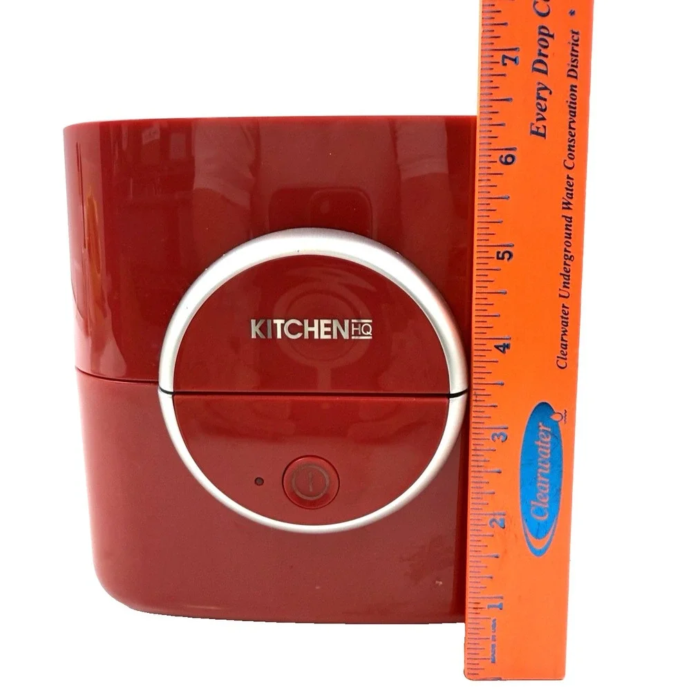 Electric Lunch Box Red by Kitchen HQ with Vacuum Sealed Trays TESTED and WORKING